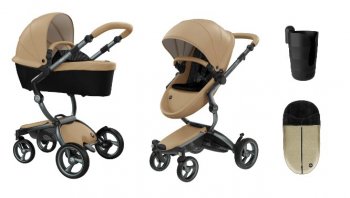 Коляска 2 в 1 Mima Xari 4G Latte (Starter Pack и шасси на выбор) шасси Graphite Grey 4G