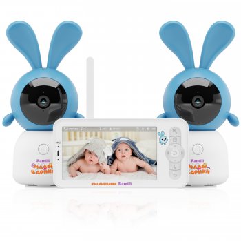 Видеоняня Ramili Baby RV100X2KROSH Wi-Fi 2K Крошик, Малышарики, с креплениями