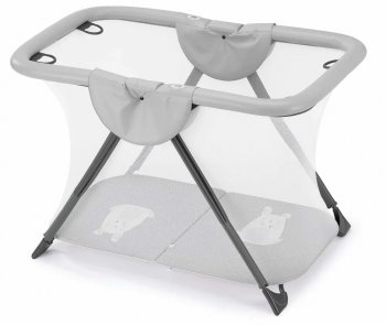 Детский манеж Cam Brevettato 265 серый с кроликом