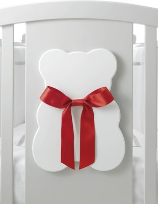 Детская кроватка Erbesi Bubu (Эрбеси Бубу) белый/красный