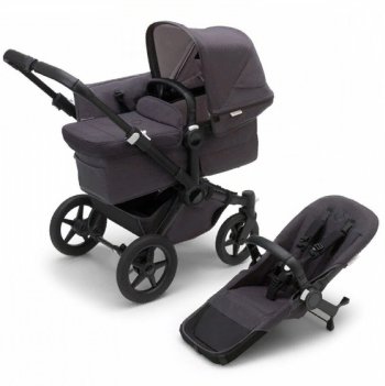 Детская коляска 2 в 1 Bugaboo Donkey 5 Mono Mineral на шасси Black (Limited Edition)