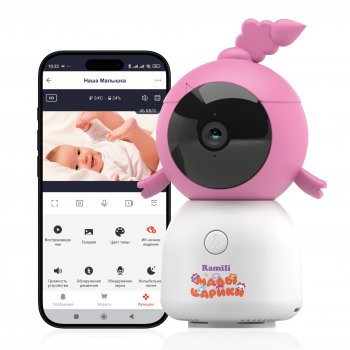 Видеоняня Ramili Baby RV100CNUSHA Нюшенька, Малышарики Wi-Fi 2K