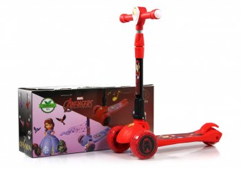 Детский самокат Rivertoys HB-103 Красный (Iron man)