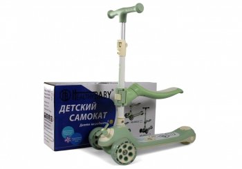 Детский самокат Rivertoys HB-8001S Зеленый