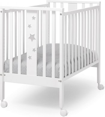 Кроватка Erbesi Stellina Mini Белый/серый