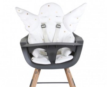 Стульчик для кормления CHILDHOME EVOLU 2 Jade Green С подушкой Angel Jersey Gold