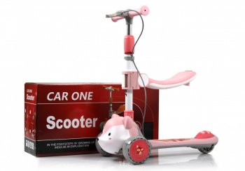 Детский самокат Rivertoys HB-T-66 Розовый