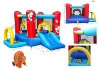 Детский надувной игровой центр 4 в 1 Happy Hop Праздничные Пузыри 9214 (Хаппи Хоп) 2