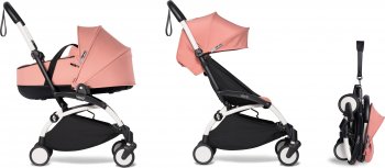 Коляска 2 в 1 BabyZen Yo-Yo² (на белой раме) Ginger