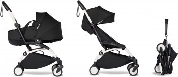 Коляска 2 в 1 BabyZen Yo-Yo² (на белой раме) Black