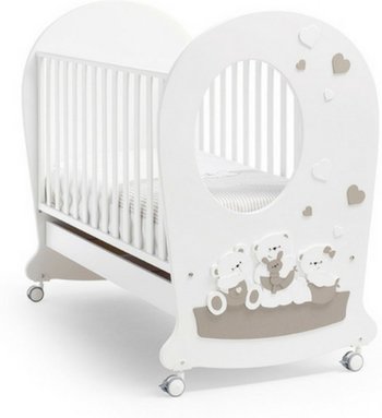 Кровать-качалка Erbesi Mirtillone с окном