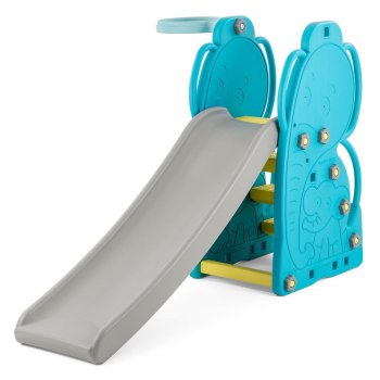 Детская горка Happy Box Elephant с баскетбольным кольцом JM-755E