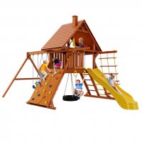 Детская игровая площадка New Sunrise SUNRISESTAR с деревянной крышей 1