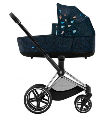 Коляска для новорожденных Cybex Priam и e-Priam IV Jewels of Nature (шасси на выбор) шасси Chrome Black