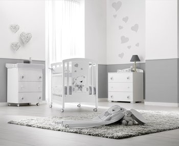 Детская кроватка Erbesi Tato Белый/серый