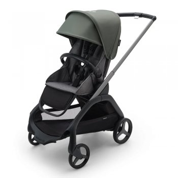 Коляска прогулочная Bugaboo Dragonfly на шасси Graphite Graphite/ Grey Melange/ Forest Green