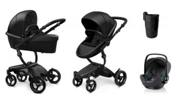 Коляска 3 в 1 Mima Xari 4G Black (Starter Pack и шасси на выбор) шасси Black 4G / Roemer Baby-Safe 3 i-Size