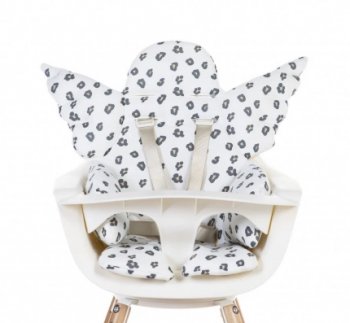 Стульчик для кормления CHILDHOME EVOLU 2 Navy/Blue С подушкой Angel Jersey Leopard
