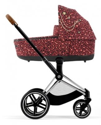 Коляска для новорожденных Cybex Priam и e-Priam IV FE Rockstar (шасси на выбор) шасси Chrome Brown