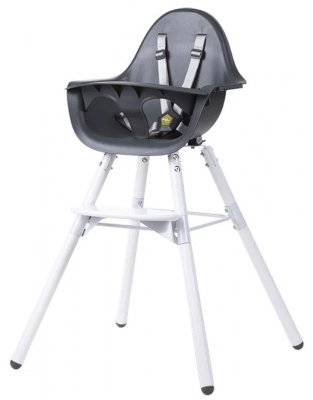 Стульчик для кормления CHILDHOME EVOLU 2 Anthracite/White