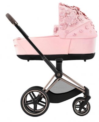 Коляска для новорожденных Cybex Priam и e-Priam IV FE Simply Flowers Pale Blush (шасси на выбор)
