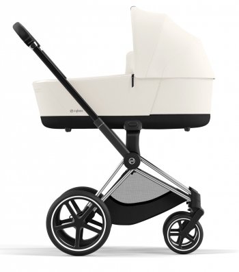 Коляска для новорожденных Cybex Priam и e-Priam IV Off White (шасси на выбор) шасси Chrome Black