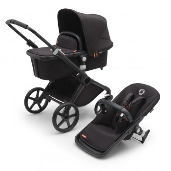 Детская коляска 2 в 1 Bugaboo Fox Cub шасси Black Black/ Midnight Black