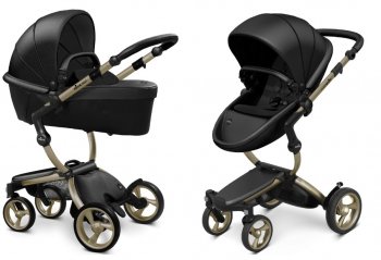 Коляска 2 в 1 Mima Xari 4G Black (Starter Pack и шасси на выбор) шасси Champagne 4G