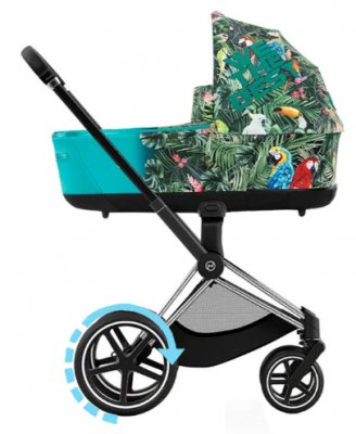 Коляска для новорожденных Cybex Priam и e-Priam IV FE DJ Khaled WE THE BEST (шасси на выбор) шасси e-Priam Chrome Black