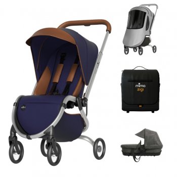 Коляска 2 в 1 Mima Zigi 3G Midnight blue/ Charcoal