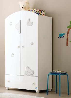 Шкаф Pali Georgia глянцевый белый