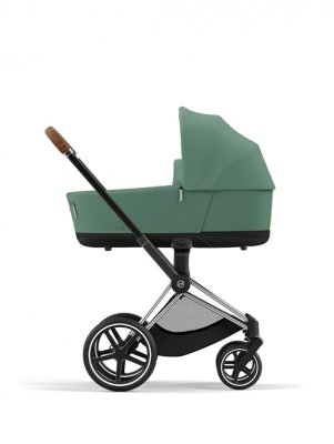 Коляска для новорожденных Cybex Priam и e-Priam IV Leaf Green (шасси на выбор) шасси Chrome Brown