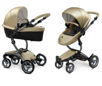 Коляска 2 в 1 Mima Xari 4G Champagne (Starter Pack и шасси на выбор) шасси Graphite Grey 4G