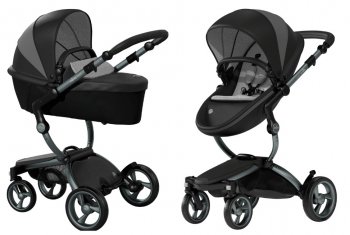 Коляска 2 в 1 Mima Xari 4G Black London Limited Edition шасси Graphite Grey 41G
