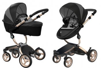 Коляска 2 в 1 Mima Xari 4G Black London Limited Edition шасси Champagne 4G