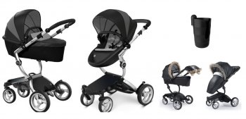 Коляска 2 в 1 Mima Xari 4G Black London Limited Edition шасси Aluminum 4G