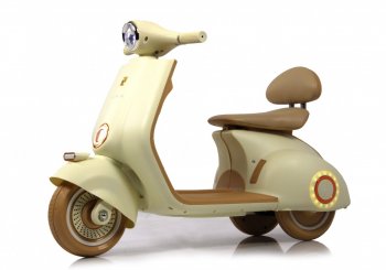 Детский электроскутер Rivertoys K444PX-A Бежевый