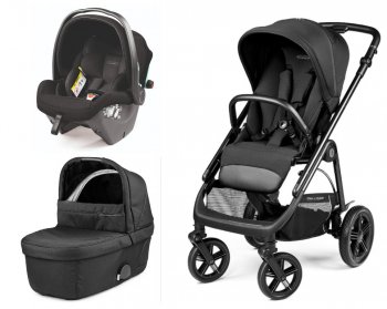 Коляска 3 в 1 Peg Perego Veloce TC Belvedere SLK True Black New