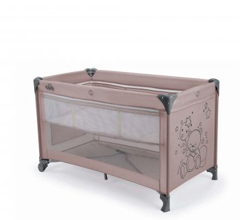 Детский манеж Cam Pisolino 261 бежевый с мишкой