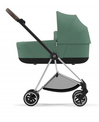 Коляска для новорожденных Cybex Mios III Leaf Green (шасси на выбор) шасси Chrome Brown