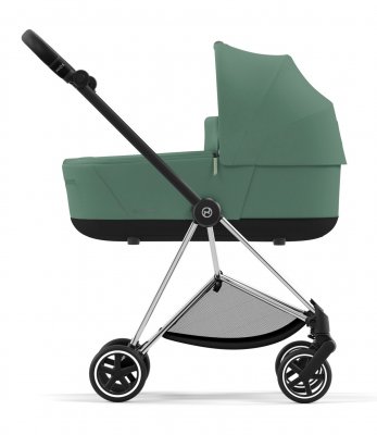 Коляска для новорожденных Cybex Mios III Leaf Green (шасси на выбор) шасси Chrome Black