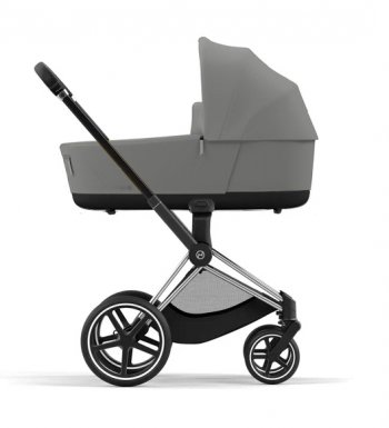 Коляска для новорожденных Cybex Priam и e-Priam IV Mirage Grey (шасси на выбор) шасси Chrome Black