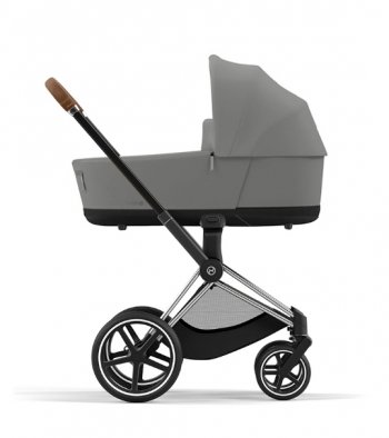 Коляска для новорожденных Cybex Priam и e-Priam IV Mirage Grey (шасси на выбор) шасси Chrome Brown