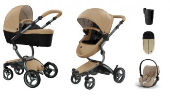 Коляска 3 в 1 Mima Xari 4G Latte (Starter Pack и шасси на выбор)