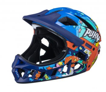 Шлем fullface Puky M (54-58) Blue