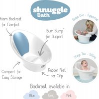  Ванночка для купания малыша с мягкой спинкой и фиксатором Shnuggle 11