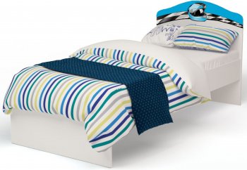 Детская кровать ABC King La-Man Голубой 160*90