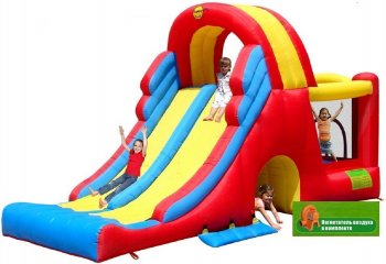 Детский надувной игровой центр Happy Hop Мега-горка 9082N (Хаппи Хоп)