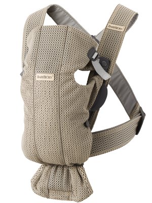 Рюкзак-кенгуру для новорожденных BabyBjorn Mini 3D Mesh 0210.02/Grey Beige