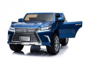 Детский электромобиль Rivertoys Lexus LX570 (Y555YY) синий глянец